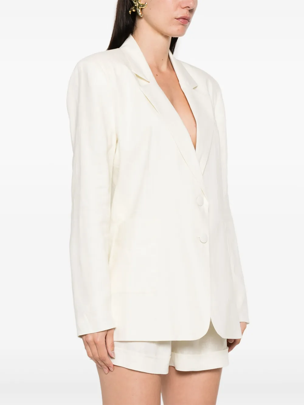 ACTUALEE Linnen blazer Beige