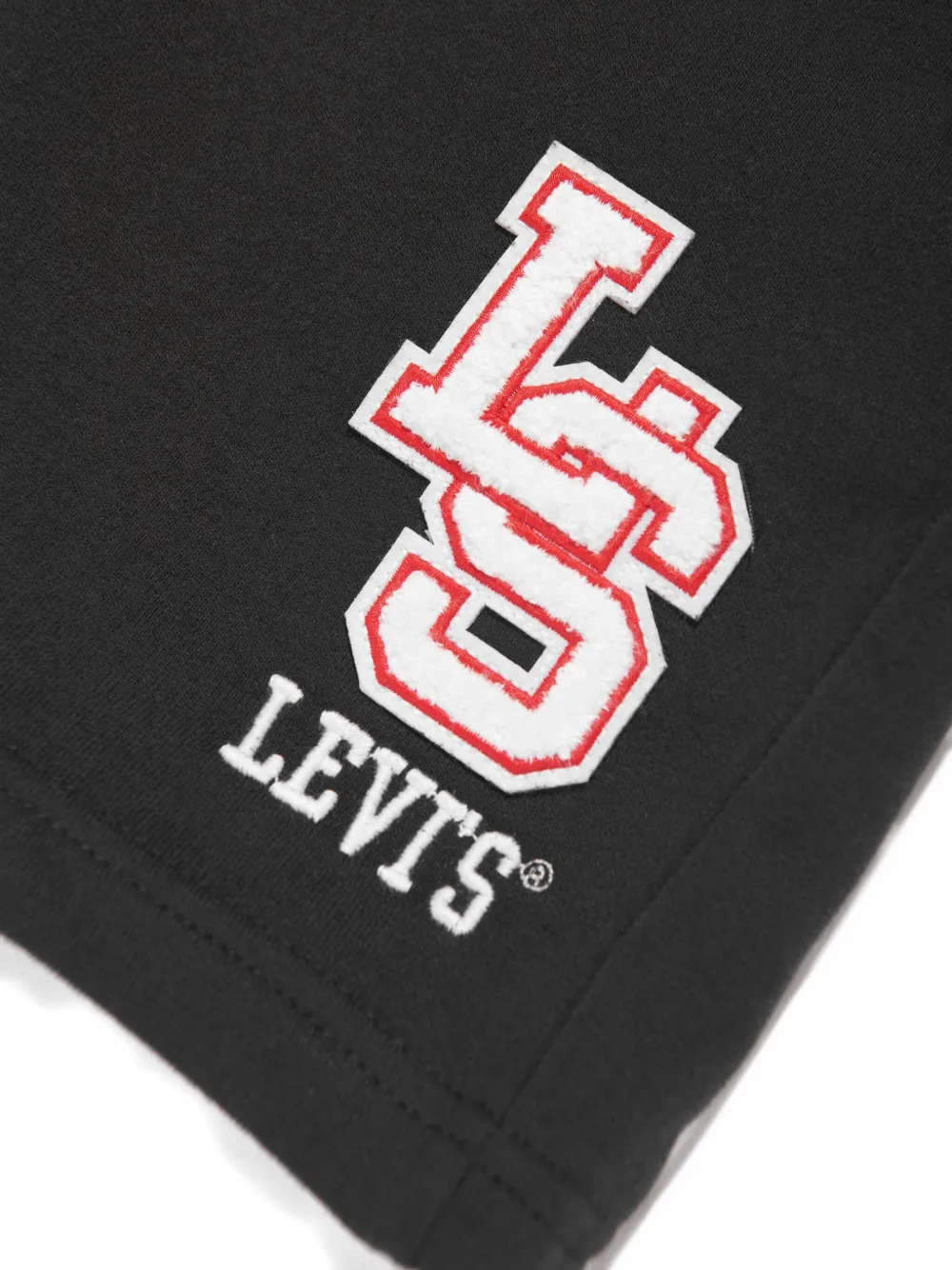 Levi's Kids Trainingsshorts met geborduurd logo Zwart