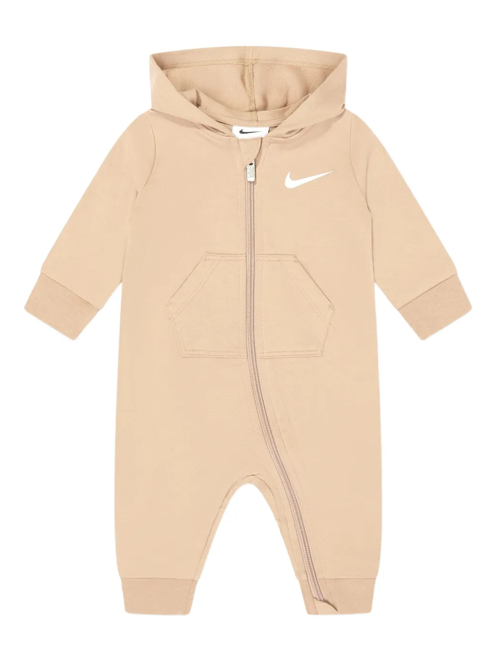 Nike Kids Romper met logoprint Beige