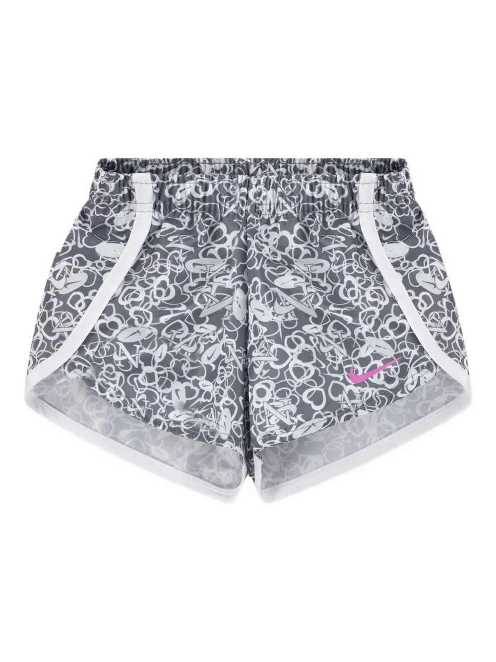 Nike Kids T-shirt en shorts met print Roze