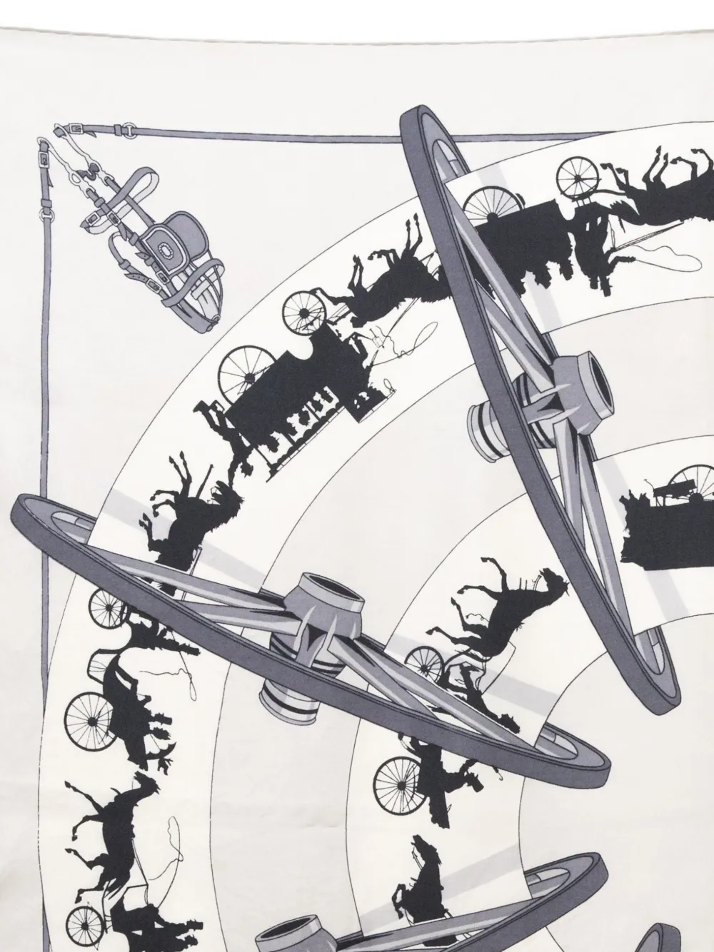 Hermès Pre-Owned 1951 Paris qui Roule scarf | Men | Image 2