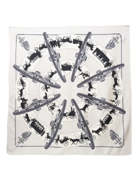 Hermès Pre-Owned 1951 Paris qui Roule scarf