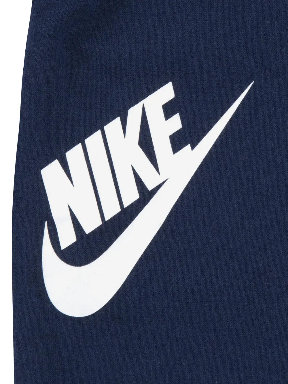 Nike Kids Jumpsuit met capuchon en logoprint Blauw