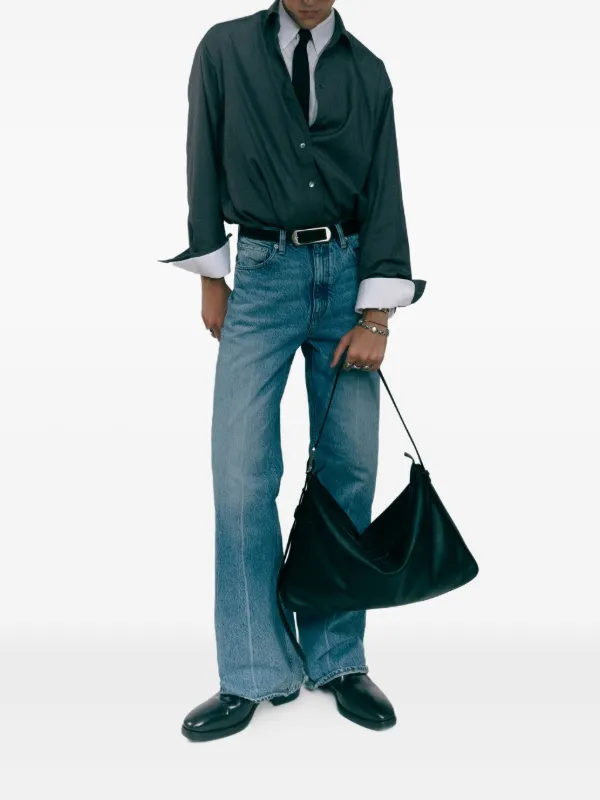 Bonastre Medium Rider Leather Shoulder Bag | Black | FARFETCH BH