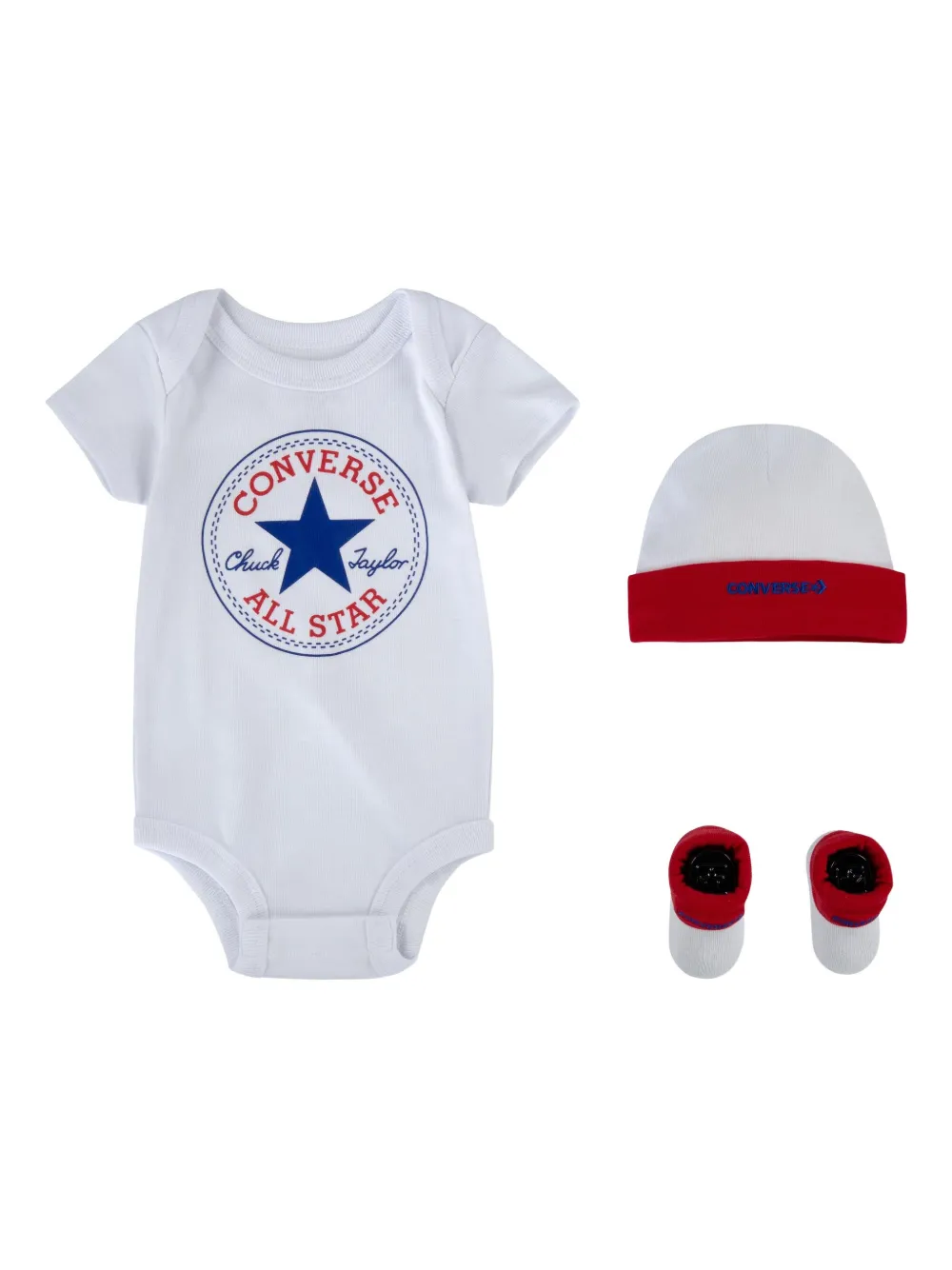 Converse Logo-print Babygrow Set In White
