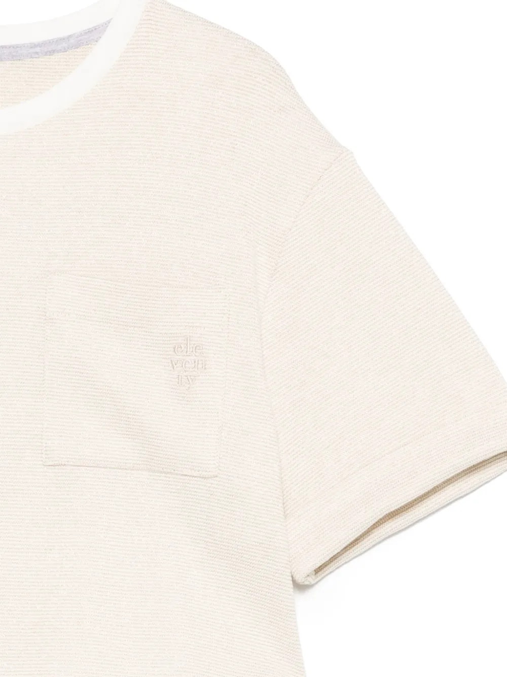 Eleventy Kids Trui met geborduurd logo Beige