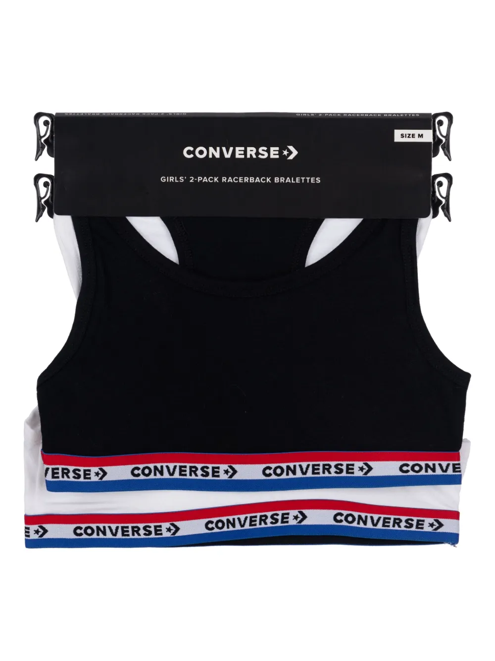 Converse Kids Omkeerbare cropped top Zwart
