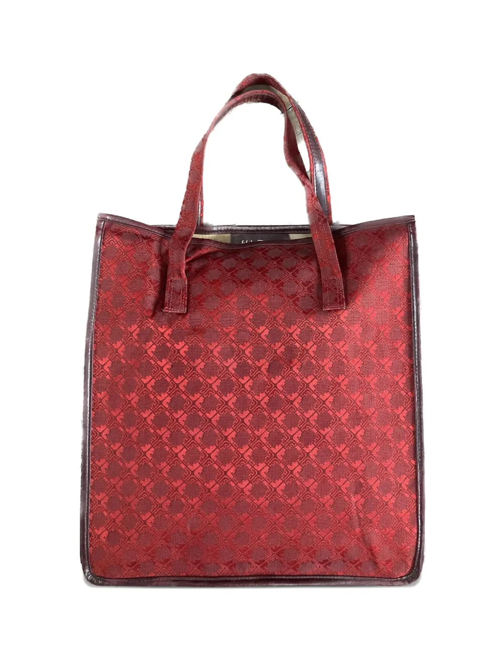 Ferragamo Pre-Owned 1970s キャンバス ハンドバッグ - レッド Ferragamo Pre-Owned 1970s キャンバス ハンドバッグ - レッド