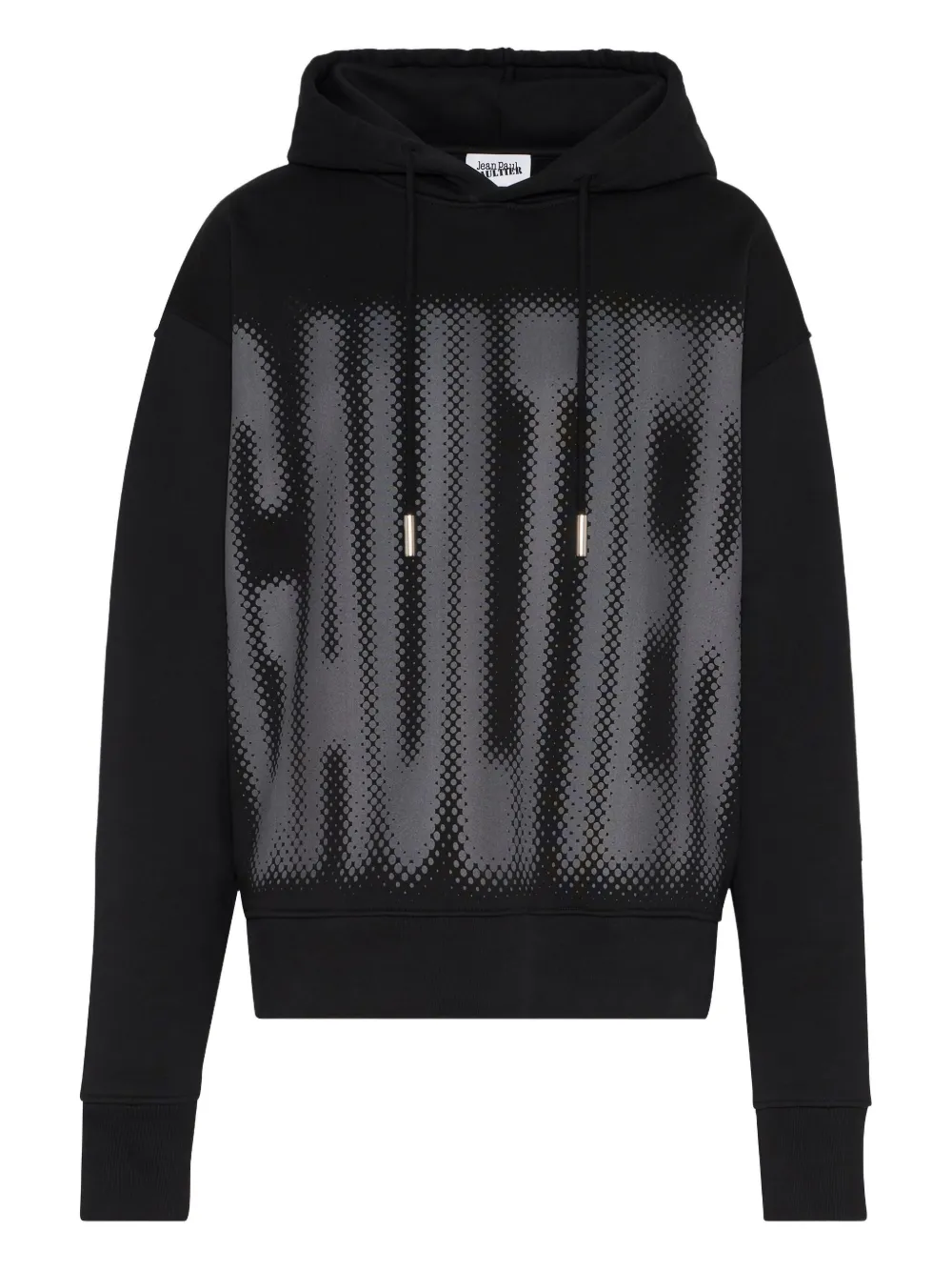 Jean Paul Gaultier halftone-print hoodie | Black | Image 1