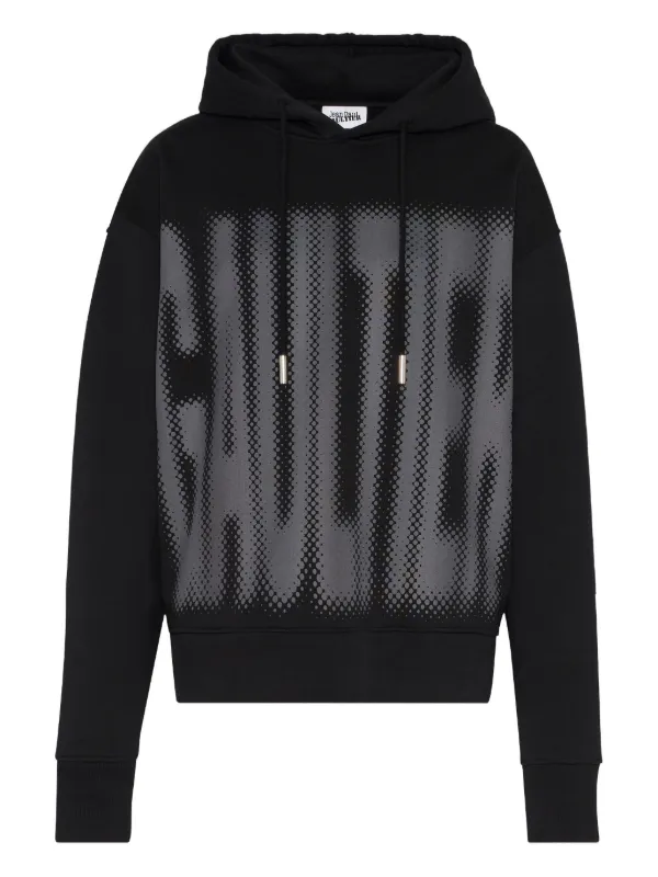 Jean Paul Gaultier halftone-print Hoodie Black FARFETCH JO