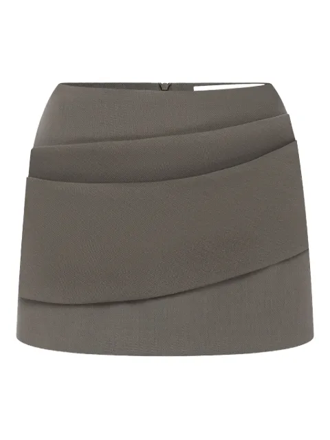Alex Perry asymmetric-drape mini skirt