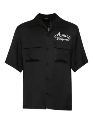 AMIRI シルクシャツ | ブラック | FARFETCH JP