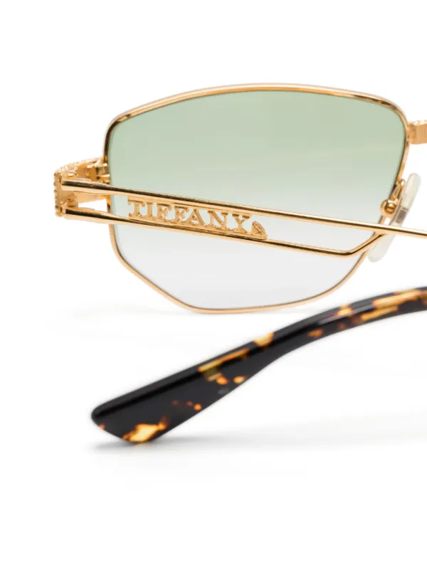 Tiffany & Co. Pre-Owned パイロット サングラス | ゴールドトーン