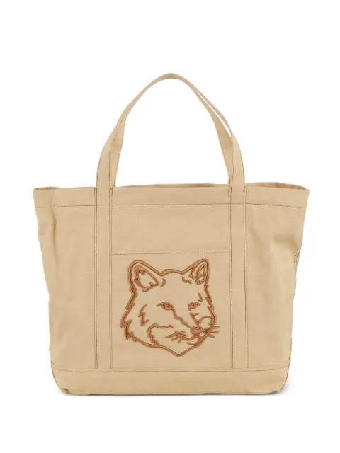 Maison Kitsuné logo-embroidered tote bag