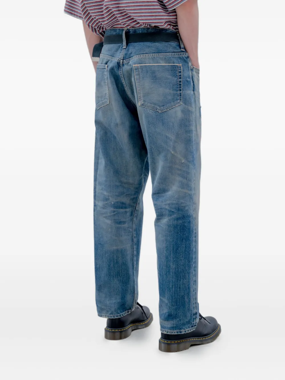 Sophnet. distressed light-wash jeans | Relaxed-Fit Jeans | Image 2