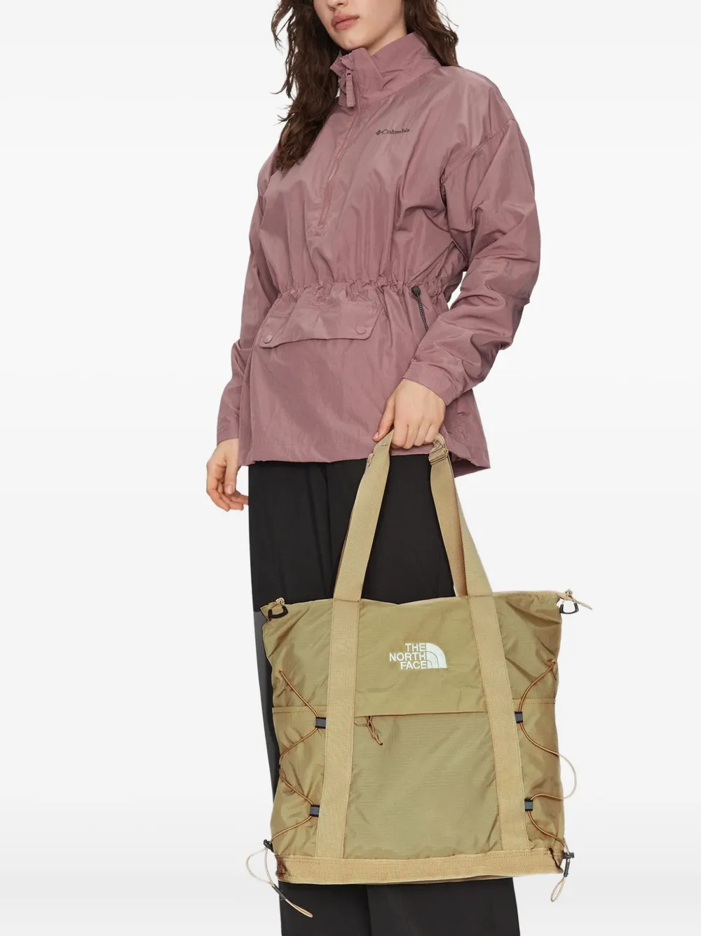 The North Face Borealis Embroidered-logo Tote Bag In Green