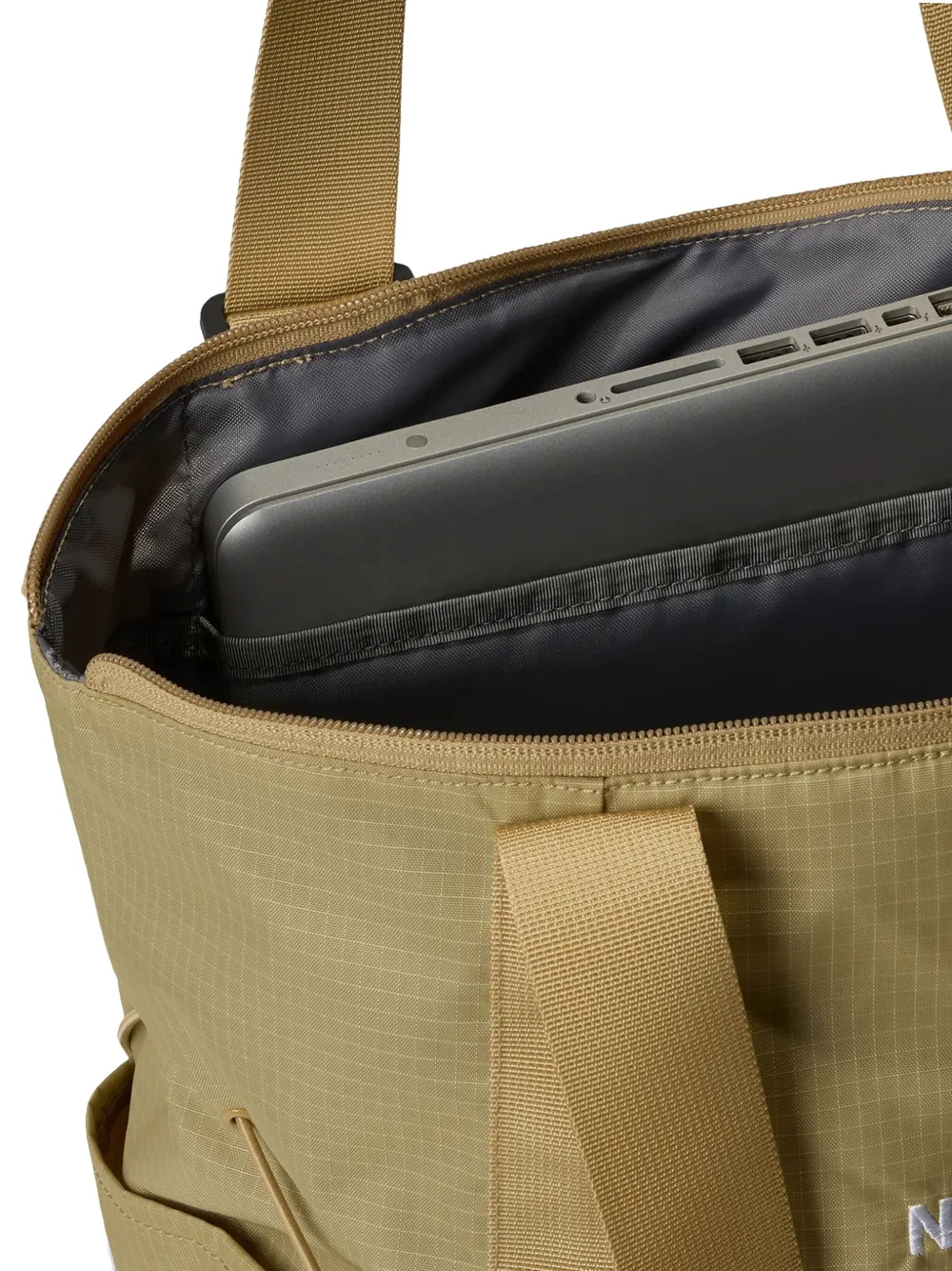 The North Face Borealis Embroidered-logo Tote Bag In Green