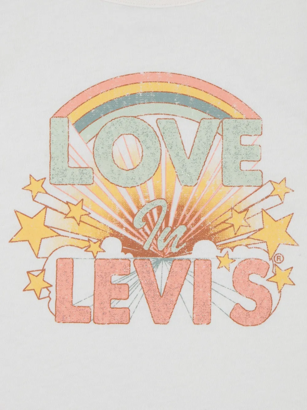 Levi's Kids T-shirt met grafische print Wit