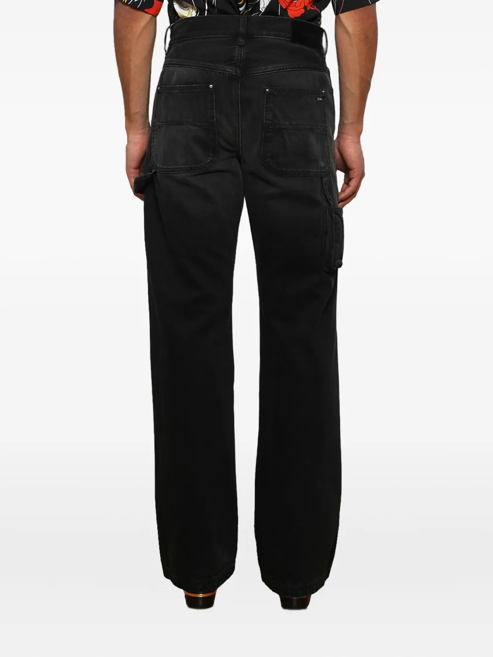 AMIRI Cargo jeans met reliëf vlak Zwart