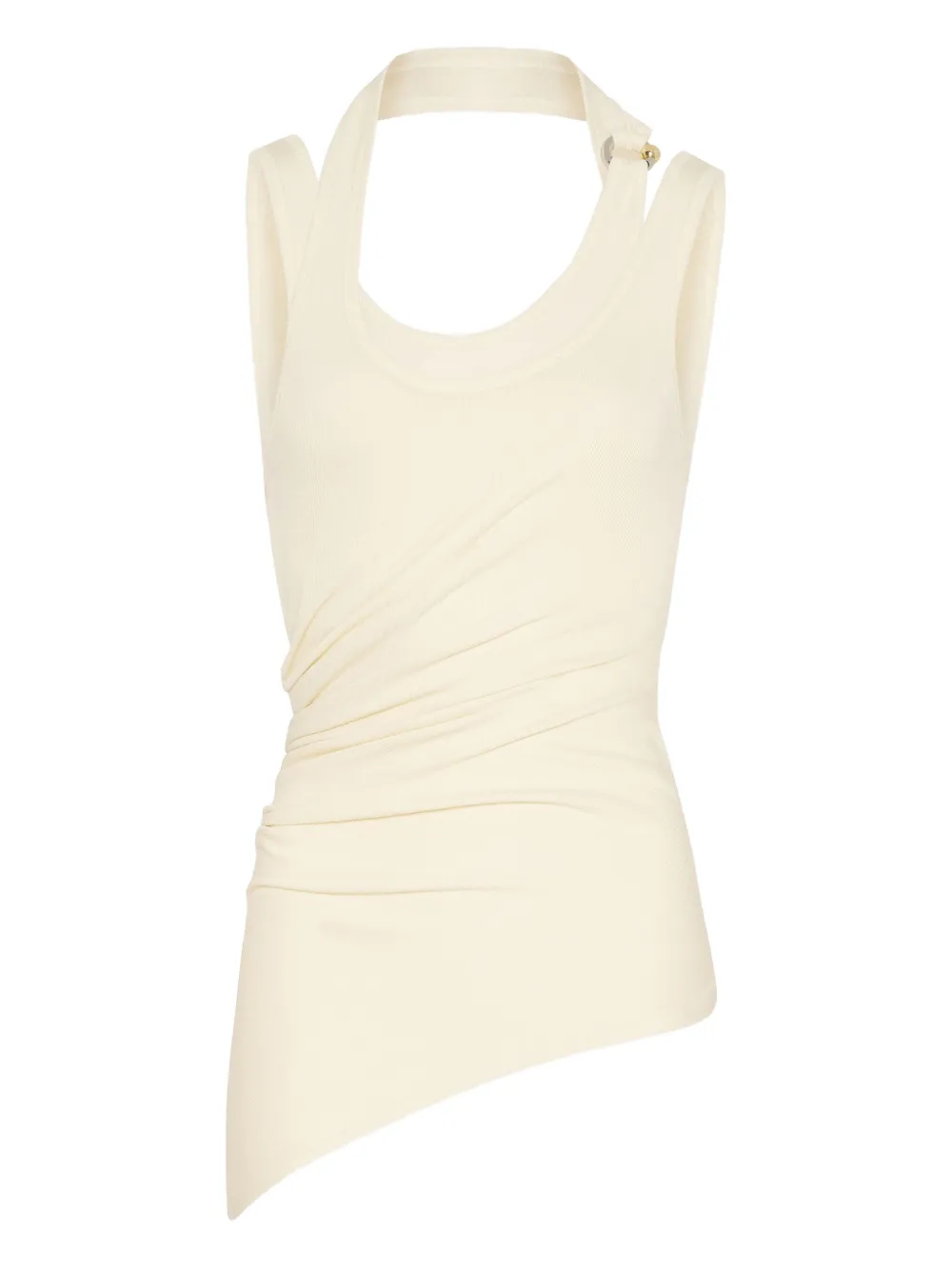 Jean Paul Gaultier Twisted double-layer Tank Top | Neutrals