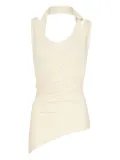 Jean Paul Gaultier twisted double-layer tank top - Neutrals