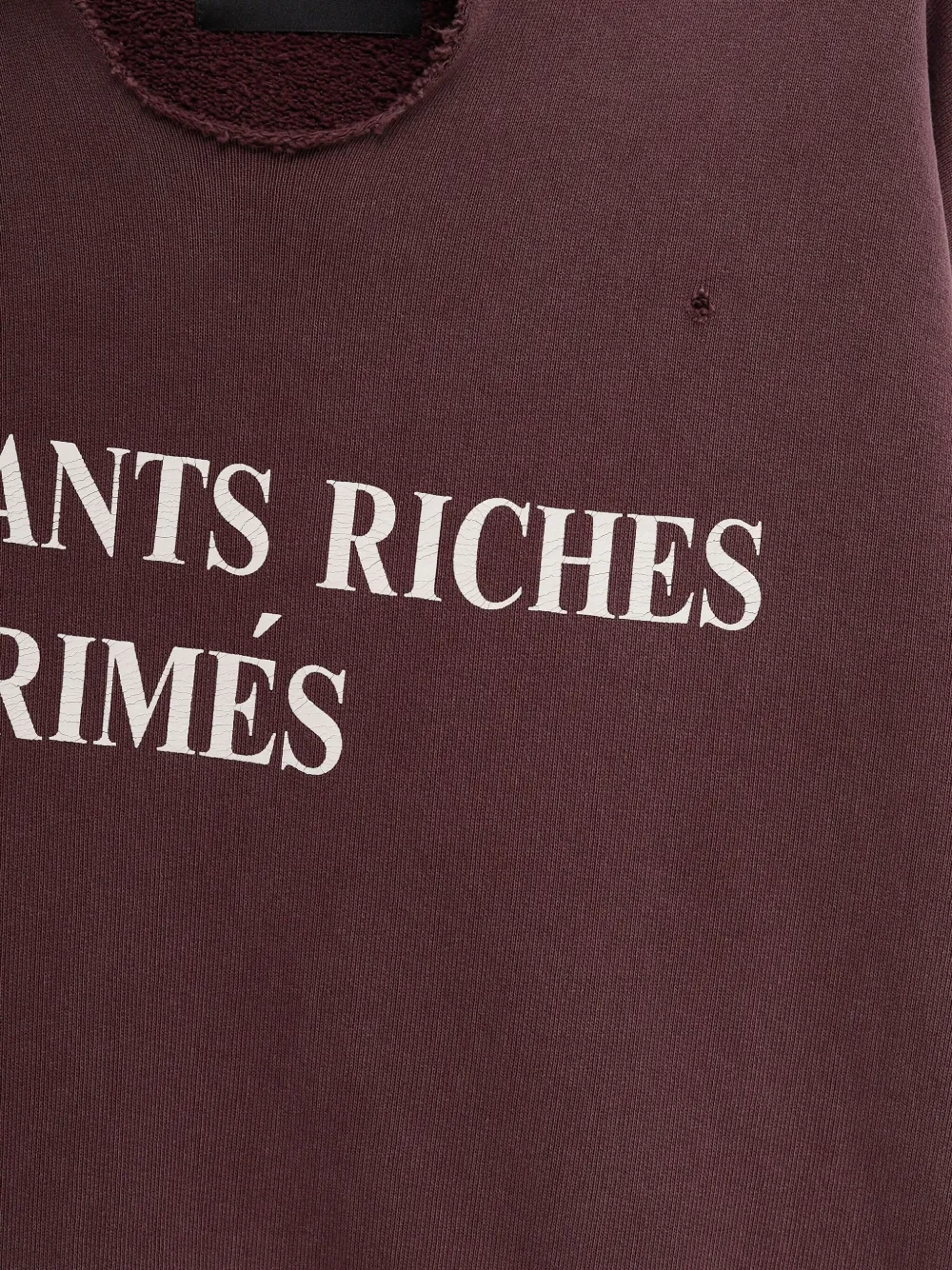Enfants Riches Déprimés Gerafelde hoodie met logoprint Rood