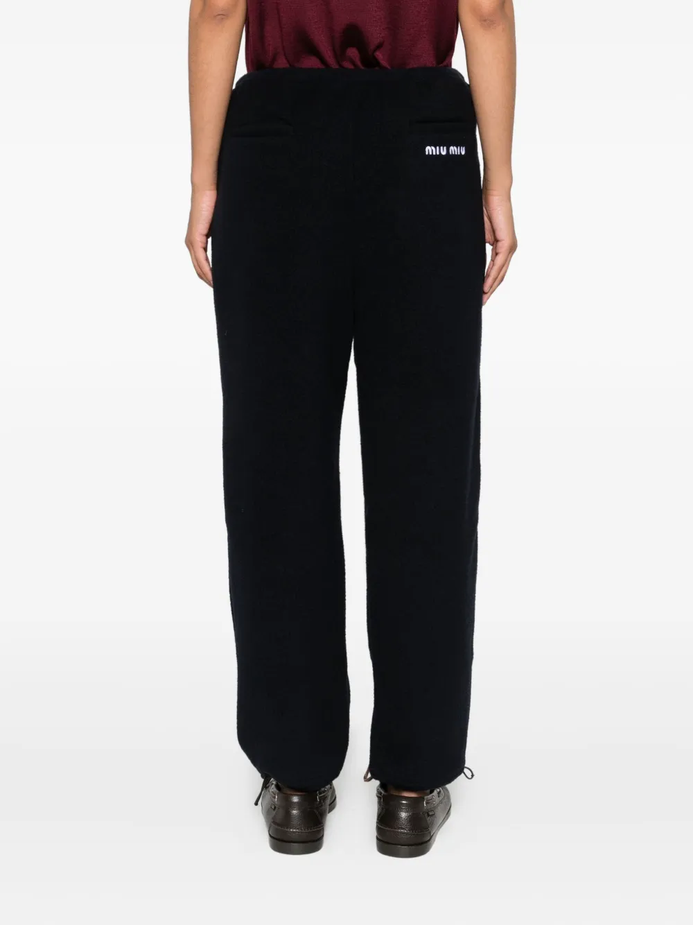 Miu drawstring track pants F0008 BLEU