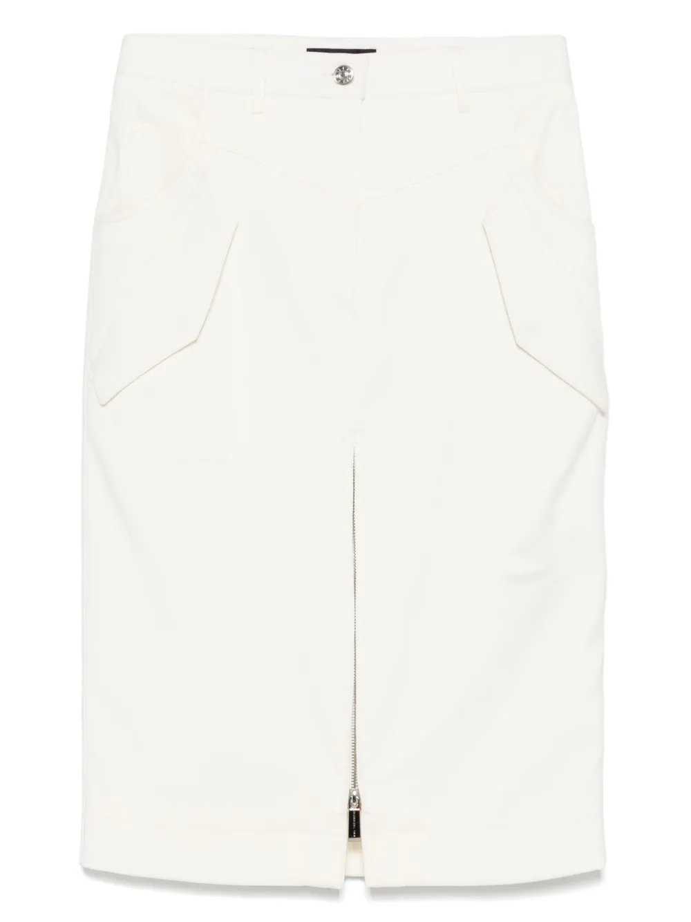 Barbara Bui falda midi estilo gabardina | blanco | Image 1