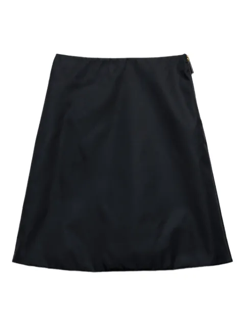 Prada logo-triangle skirt