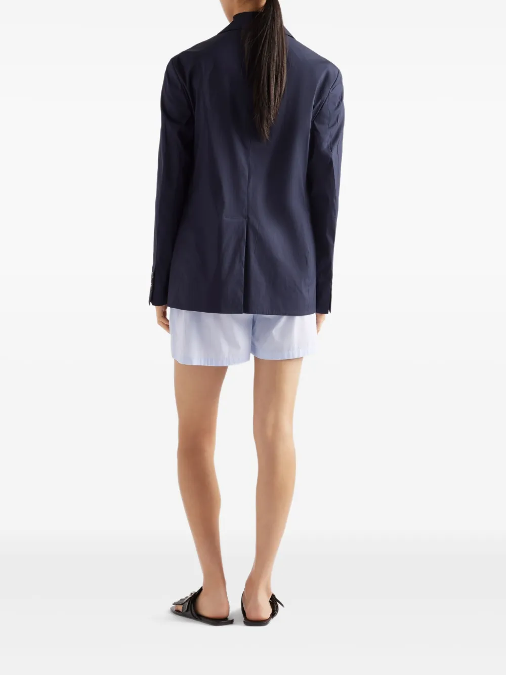 Prada Popeline blazer F0008 BLUE