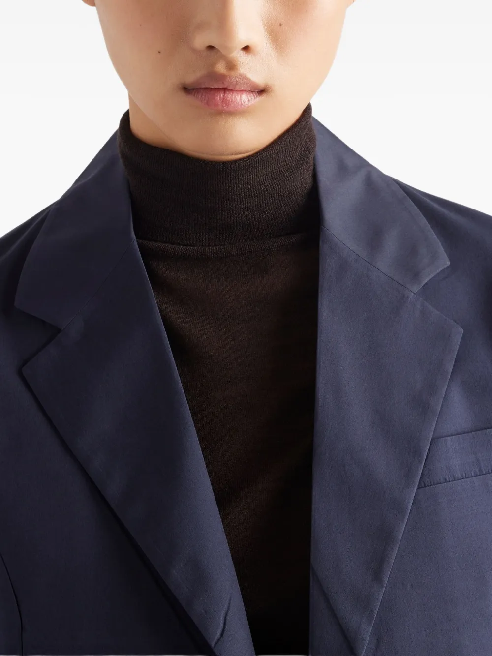 Prada Popeline blazer F0008 BLUE