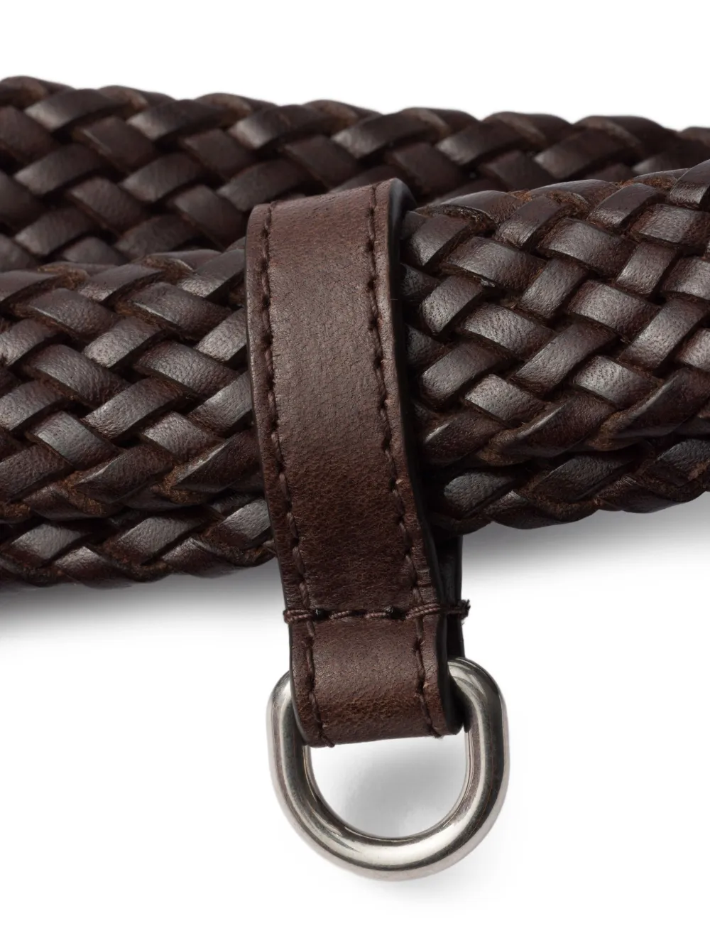 Prada Gevlochten riem Bruin