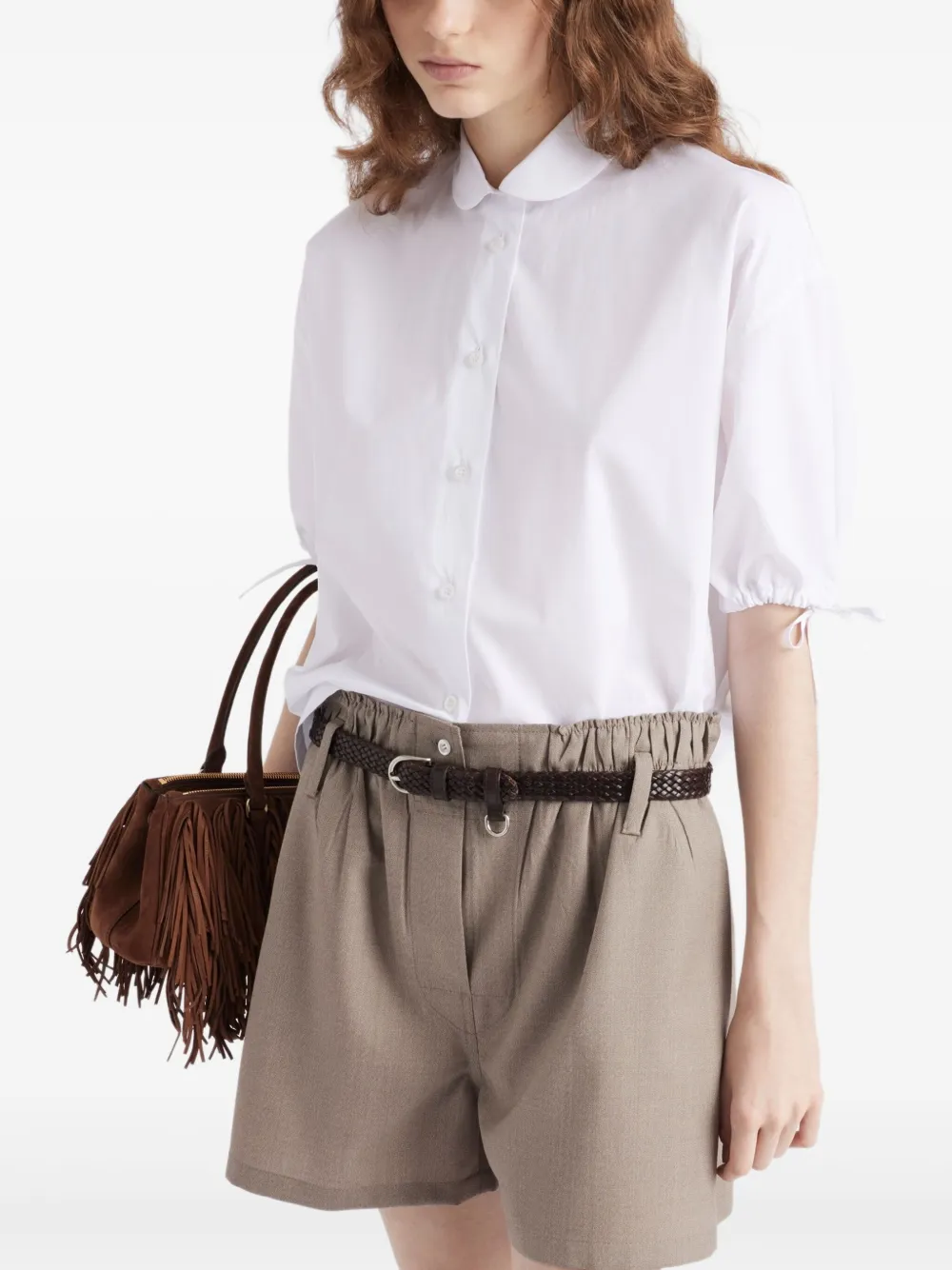 Prada Popeline blouse Wit