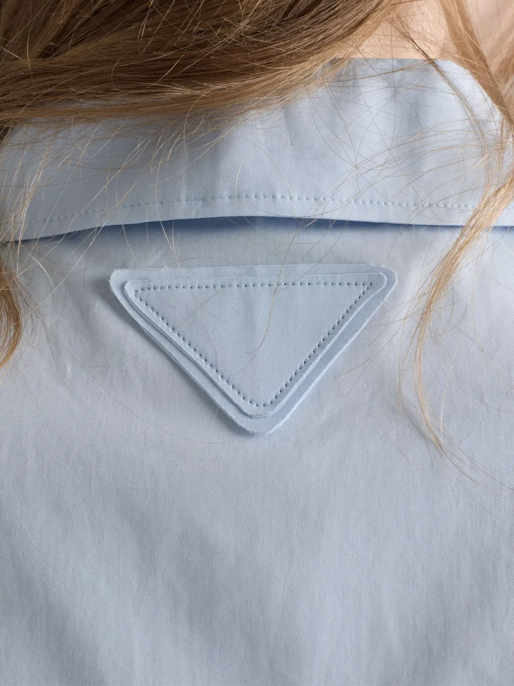 Prada Popeline blouse Blauw