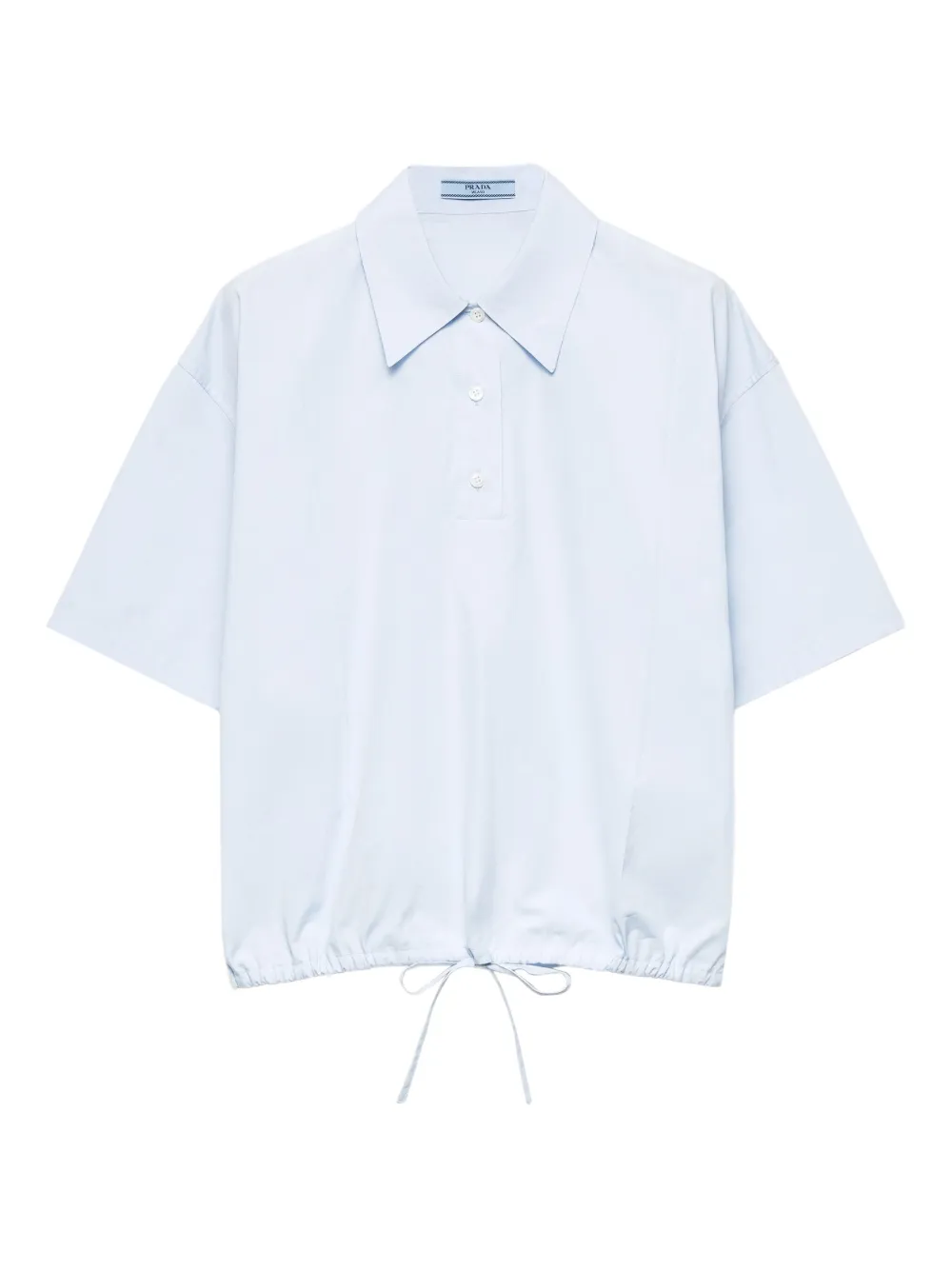 Prada Popeline blouse Blauw