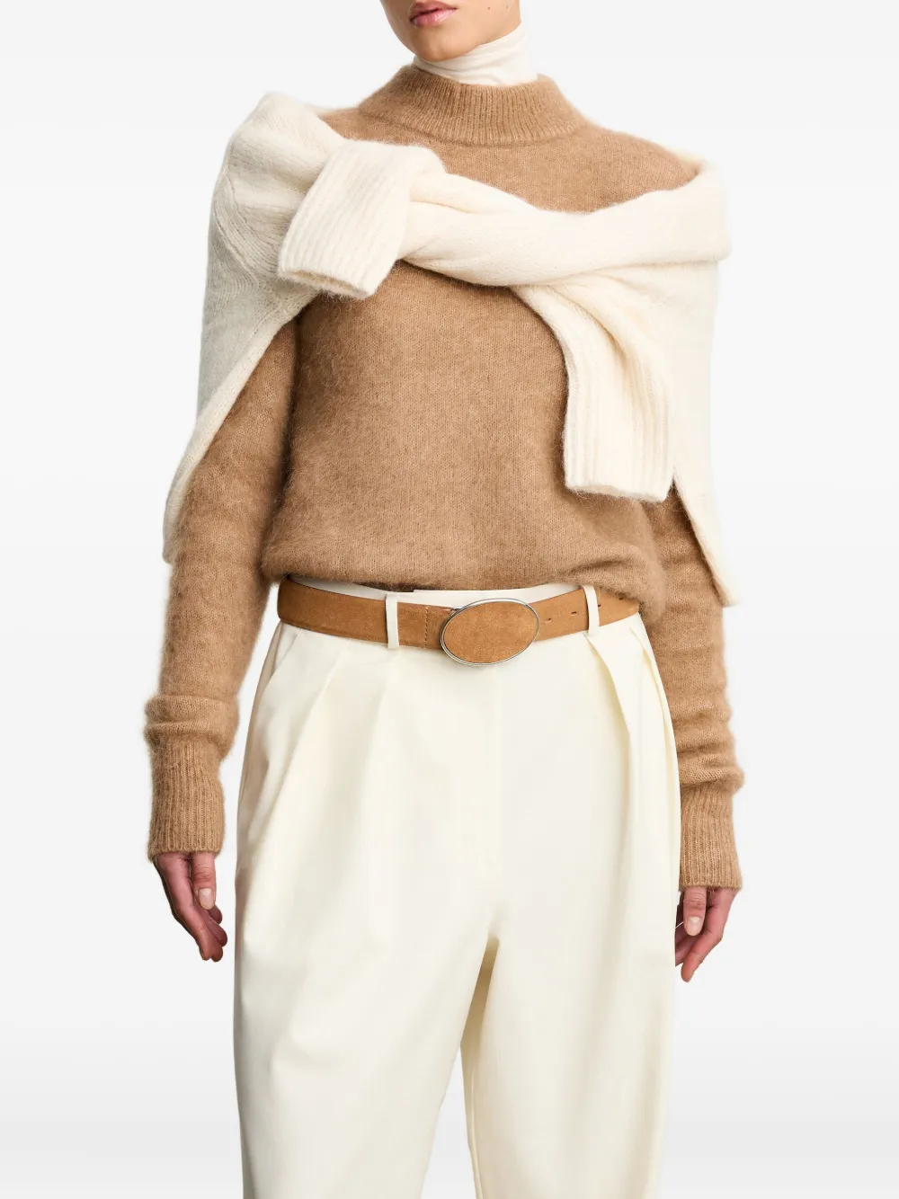 Déhanche suede belt - Bruin