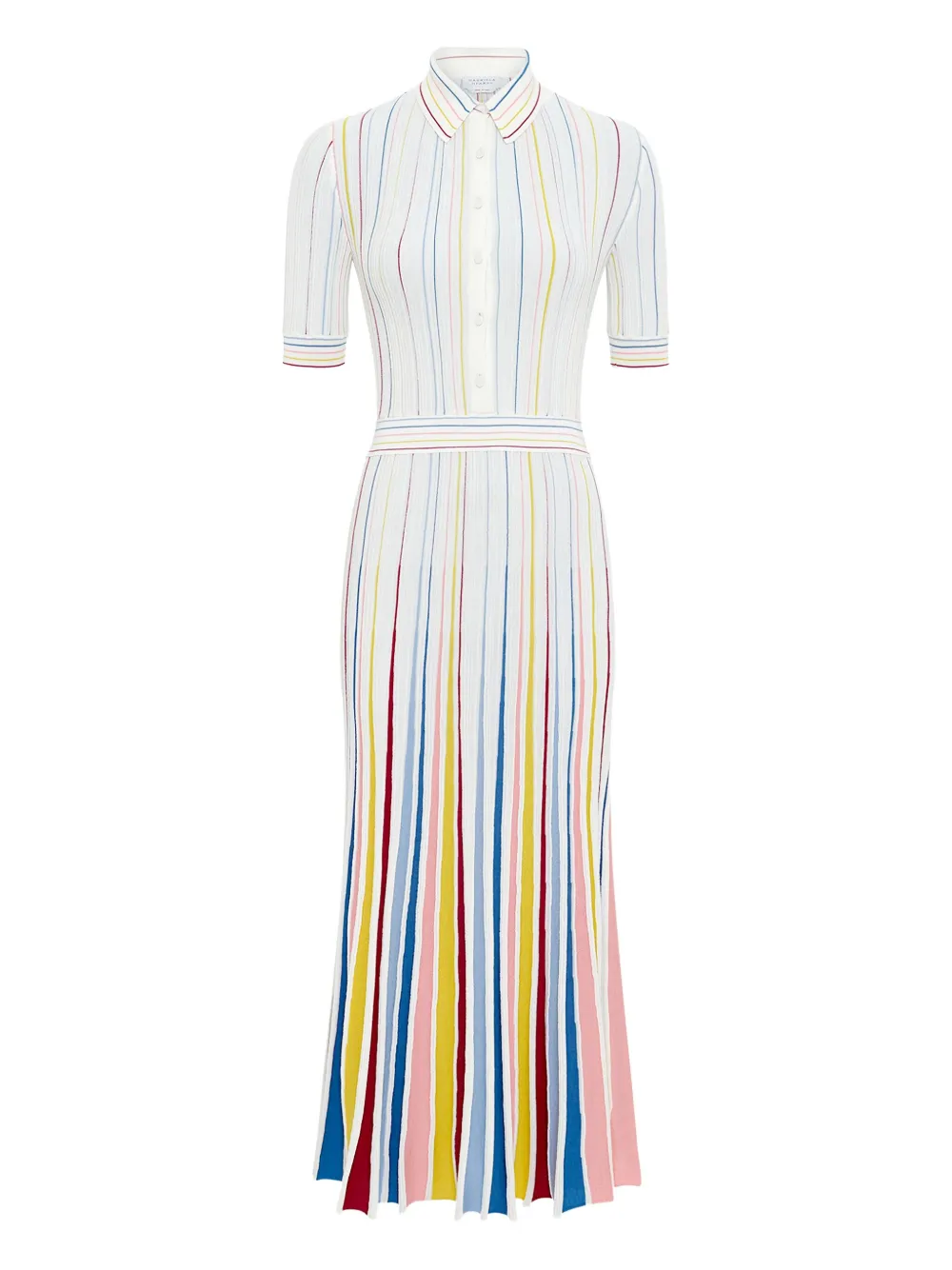 Gabriela Hearst striped shirtdress - Wit