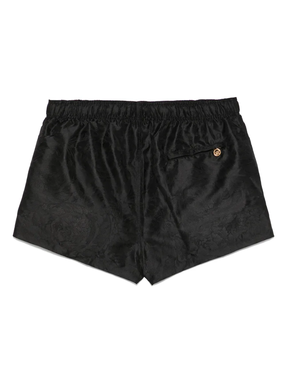 Versace Zwembroek met Barroco-jacquard Zwart