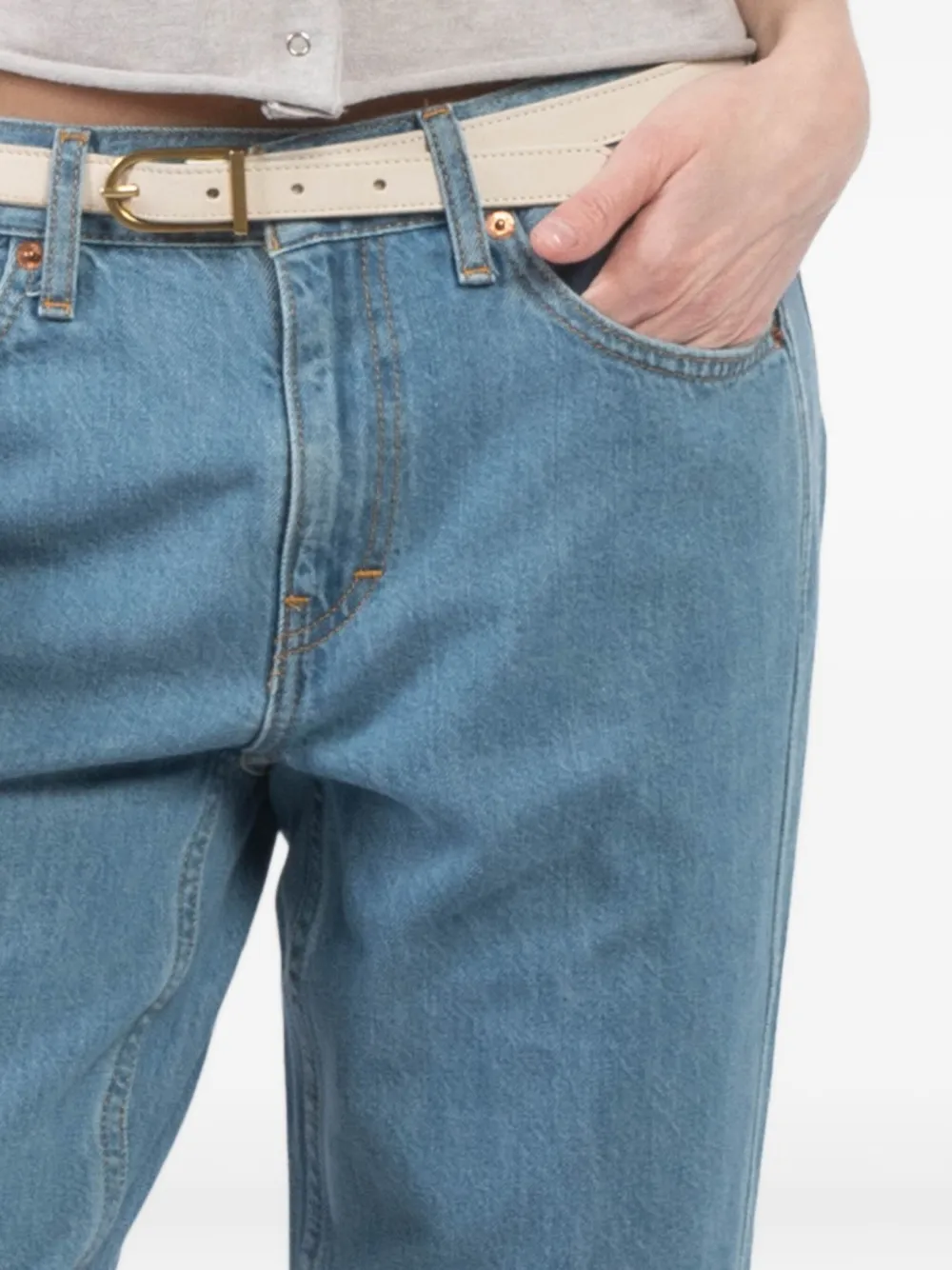 【関税込み】Re/Done ブルー 'The Californian' ジーンズ RE/DONE Californian ジーンズ | ブルー | FARFETCH JP