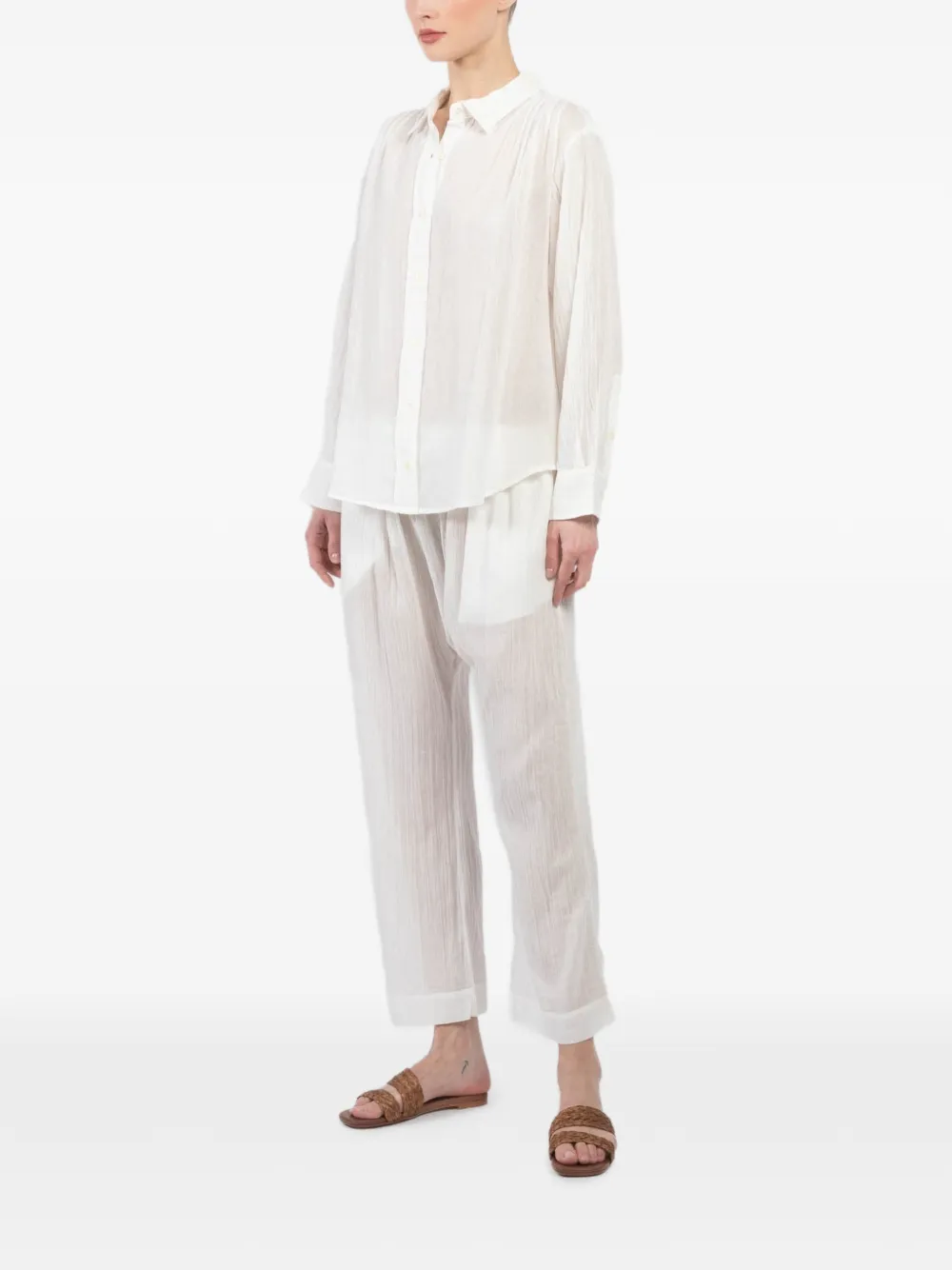  The Great. Long-sleeved Shirt - White 