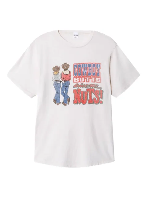 RE/DONE playera Boyfriend "Cowboy Butts" 