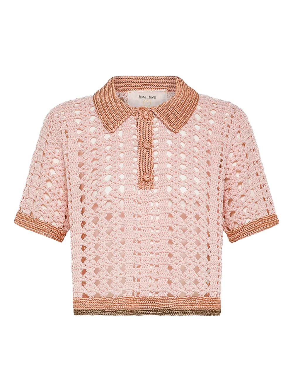 Forte Gehaakte polotop Roze