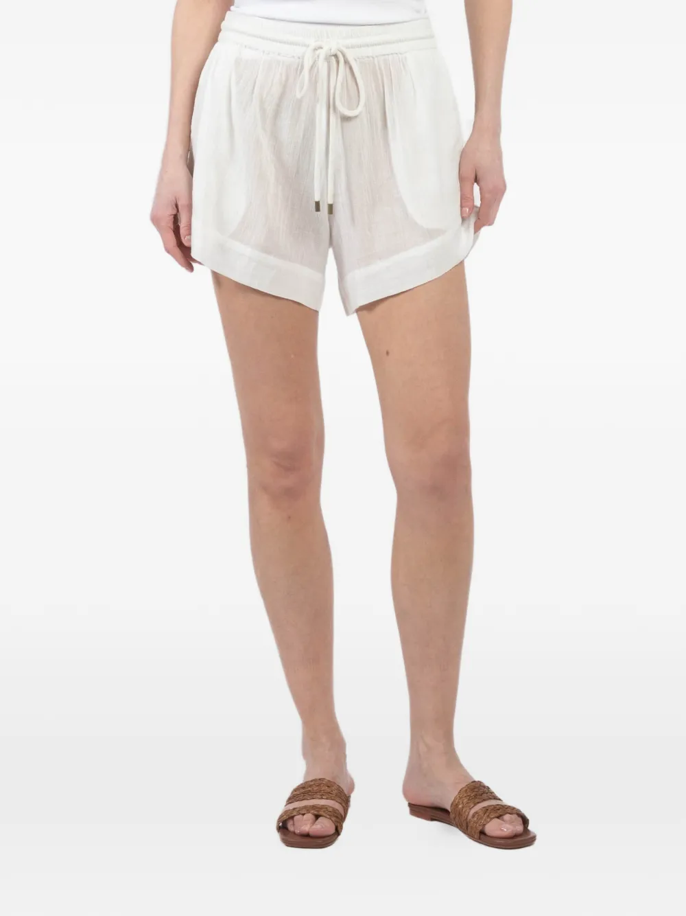 The Great. Delta shorts met trekkoord Wit