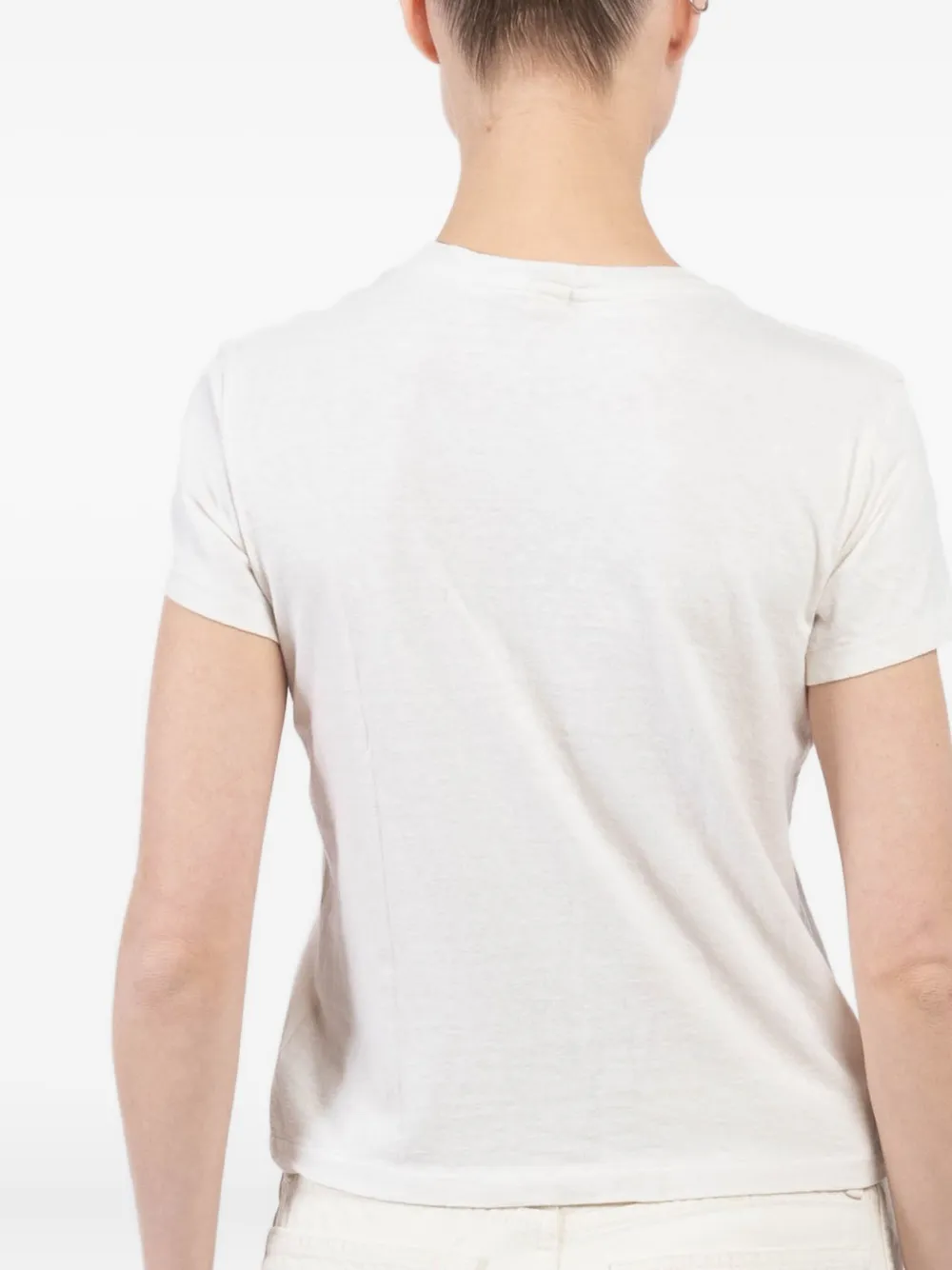 RE DONE T-shirt met print Beige