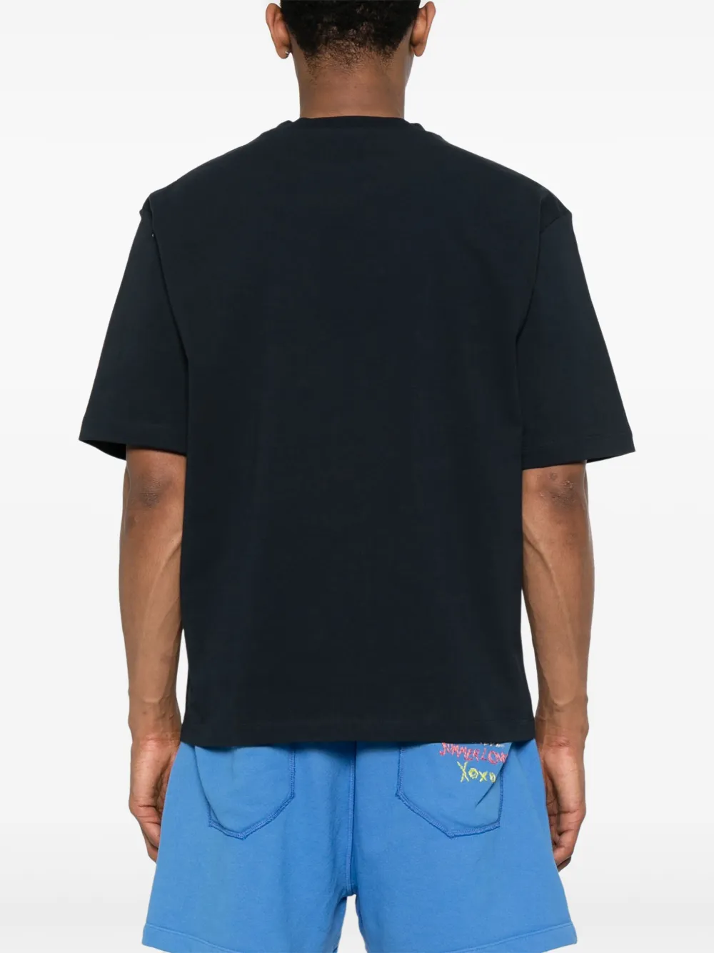 DSQUARED2 T-shirt met geborduurd logo Blauw