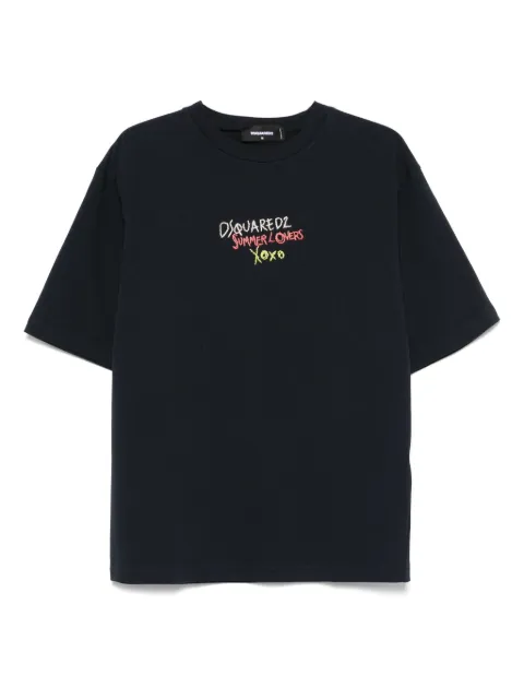DSQUARED2 logo-embroidered T-shirt