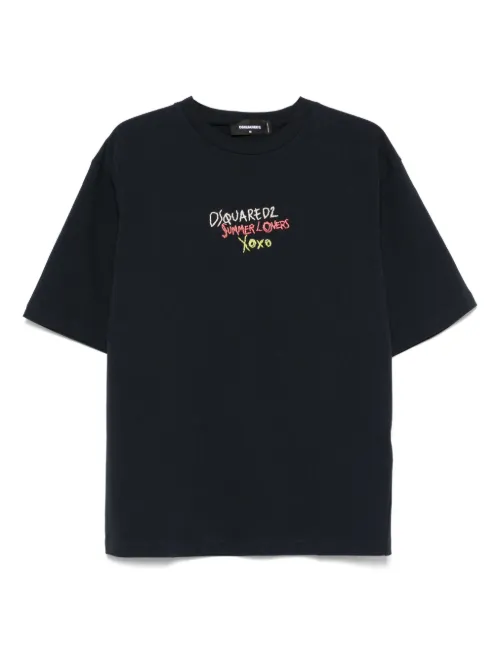 T-shirt à logo brodé - DSQUARED2 - Modalova