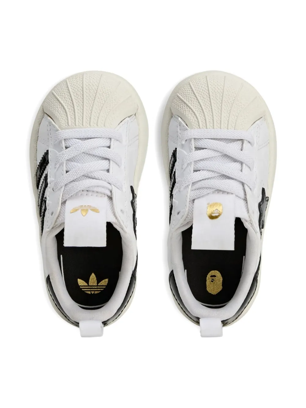 adidas Kids Superstar 360 "Bape White Black" sneakers