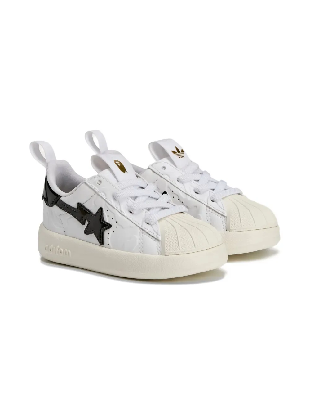 Adidas Kids Superstar 360 "Bape White Black" sneakers