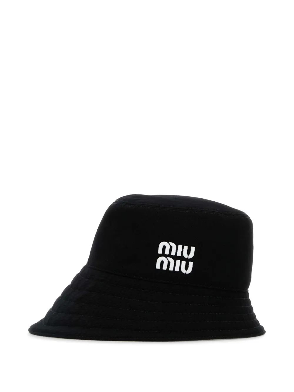 Miu Vissershoed met logo Zwart